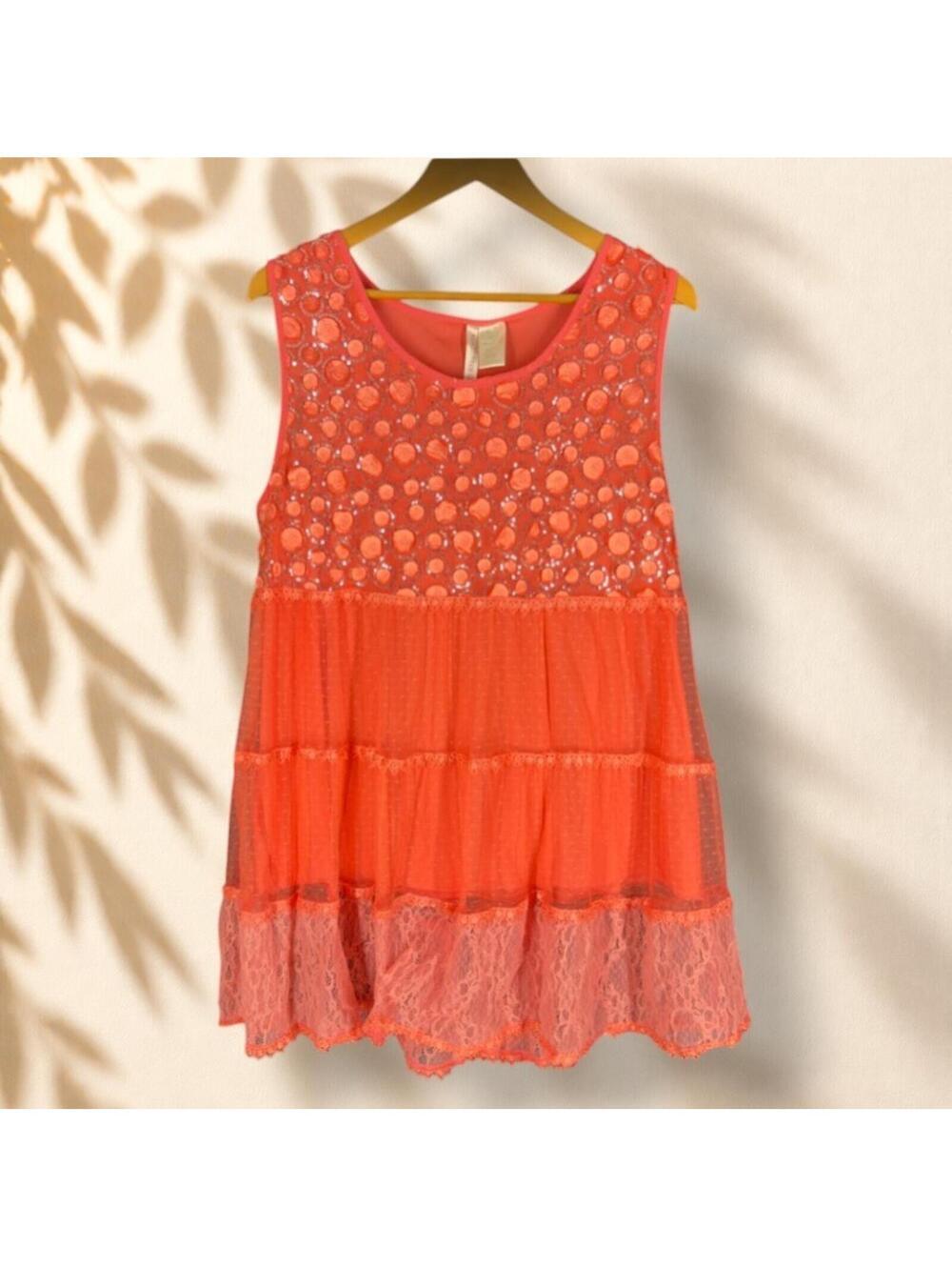 Forgotten Grace Mini Dress Women 2X Plus Pink Short Sequin Sleeveless Lined